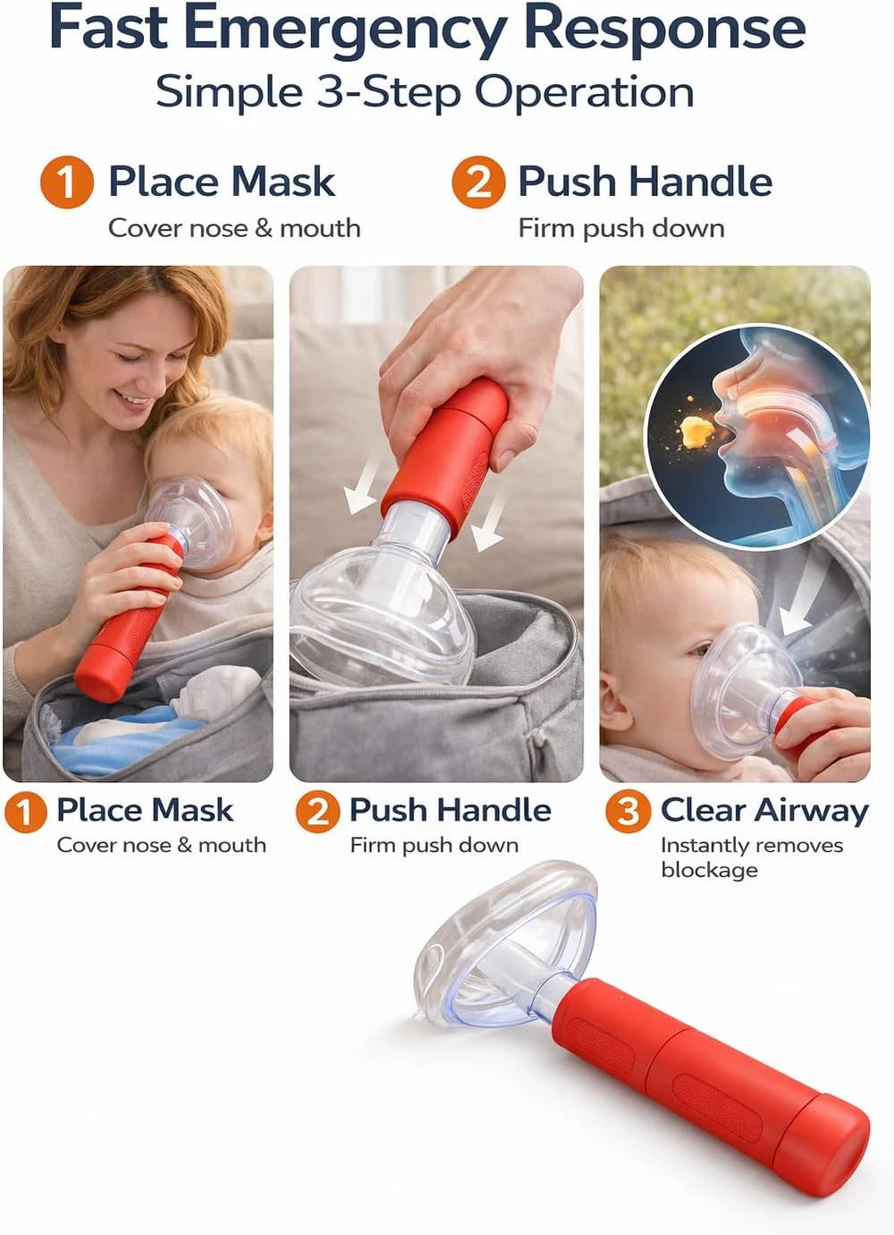 Choking Rescue Device Emergency Bag