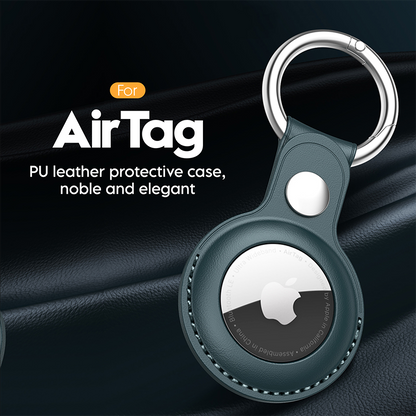 Leather Case for AirTags  Keychain
