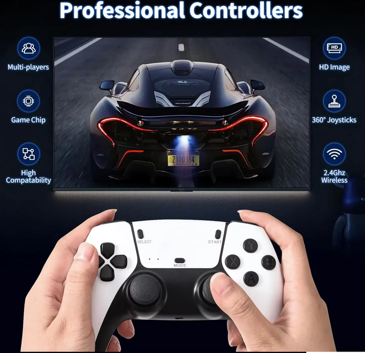 RetroStick™- 20,000 Retro Games + 2 Free Controllers