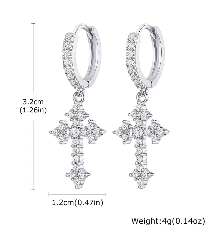 Cross Earrings.
