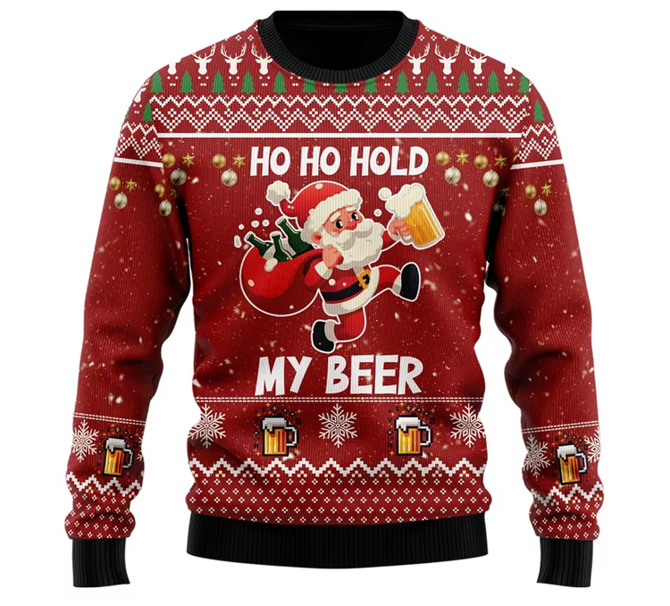 Festive Fun Beer Ugly Sweater