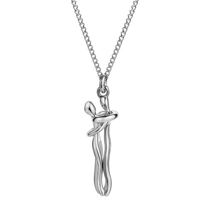 Sterling Silver Hug Necklace