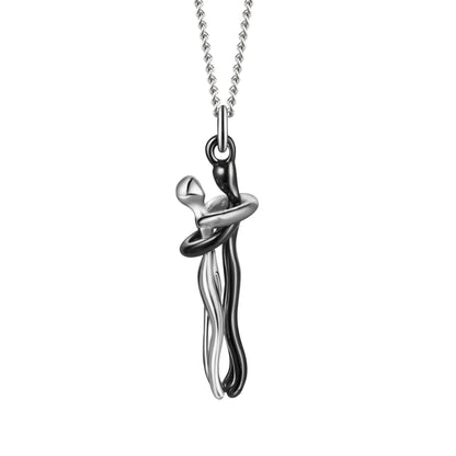 Sterling Silver Hug Necklace