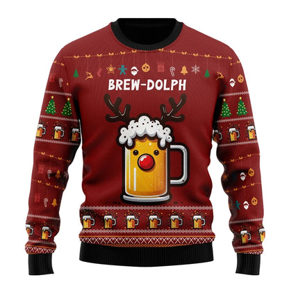 Festive Fun Beer Ugly Sweater
