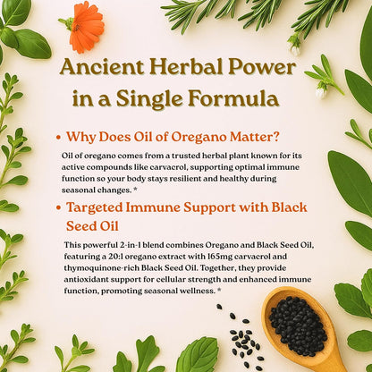 Oregano + Black Seed Wellness Capsules