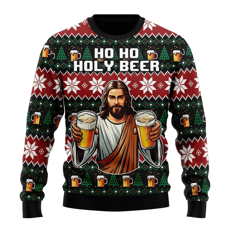 Festive Fun Beer Ugly Sweater