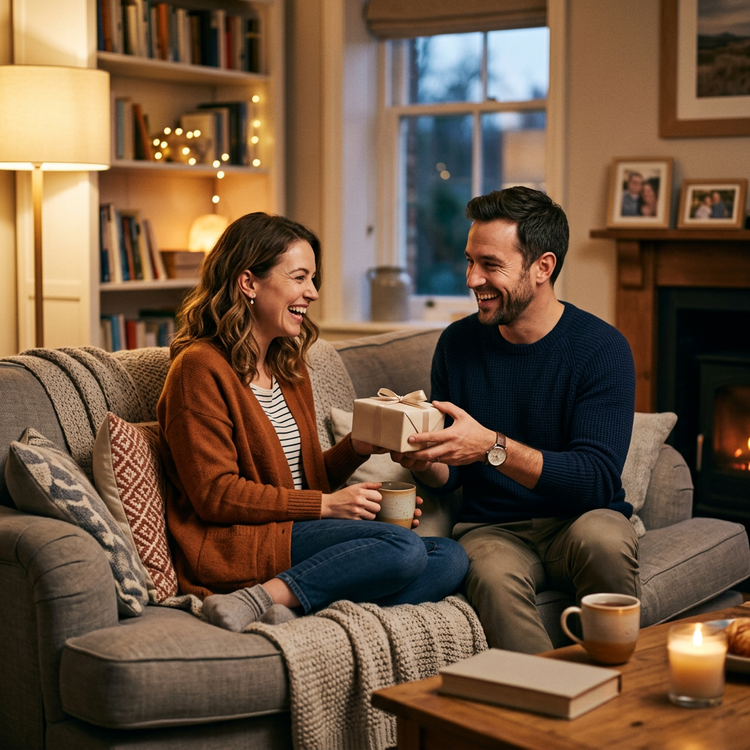 Surprising a partner with a gift